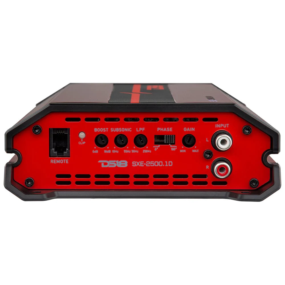 DS18 SXE-2500.1D Class D 1-Channel Amplifier 800 Watts Rms @ 1-Ohm
