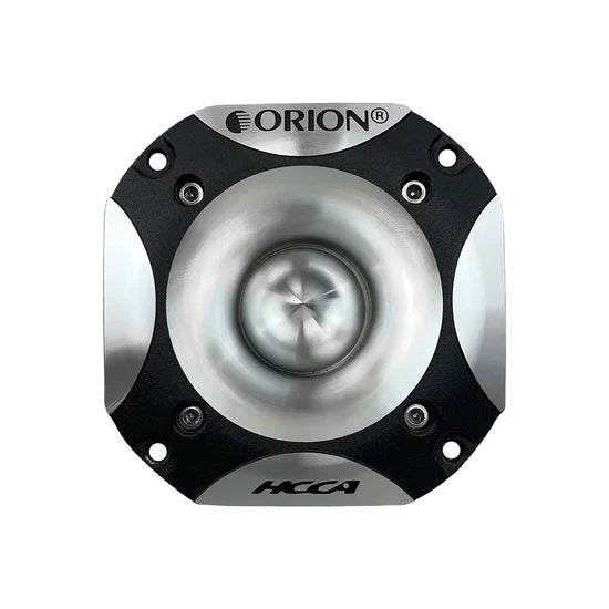 4 inch neodymium bullet tweeter with black mounting bracket and silver face