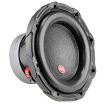 10-inch car subwoofer with black mesh speaker cone and gray metal frame
