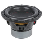 12-inch subwoofer with exposed underside, black cone edge, and motor vents
