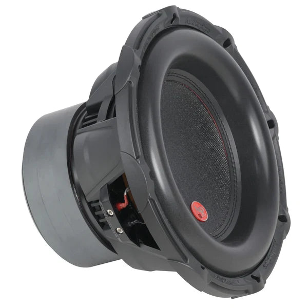 Audiopipe 12-inch car subwoofer with black cone and front mounting basket