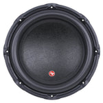 Black 10 in subwoofer cone with center logo and foam edge surround