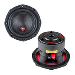 Triple-stack 8 in subwoofer shown front cone and rear assembly with terminals