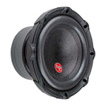 Triple-stack 8 in subwoofer with black cone and red logo badge