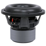 10-inch quad stack subwoofer rear view with exposed internal components and terminals