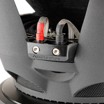 Audiopipe subwoofer terminal plate with two screw posts and wiring connectors