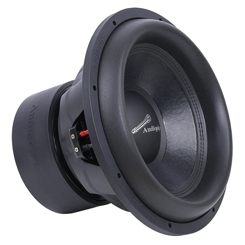 Audiopipe 15-inch competition subwoofer, black cone with mounting basket
