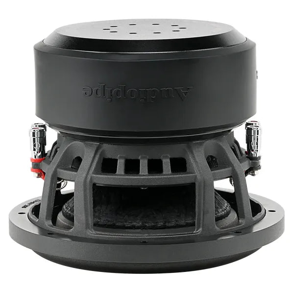 Audiopipe 8-inch subwoofer with vented magnet assembly and black surround