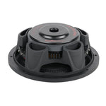 Subwoofer from above showing textured basket and central dust cap vent