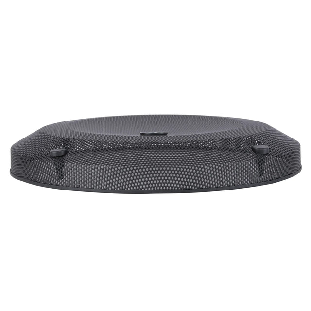 Audiopipe TXX-GR15HX 15 in subwoofer mesh grill, black round mesh cap with mounting tabs