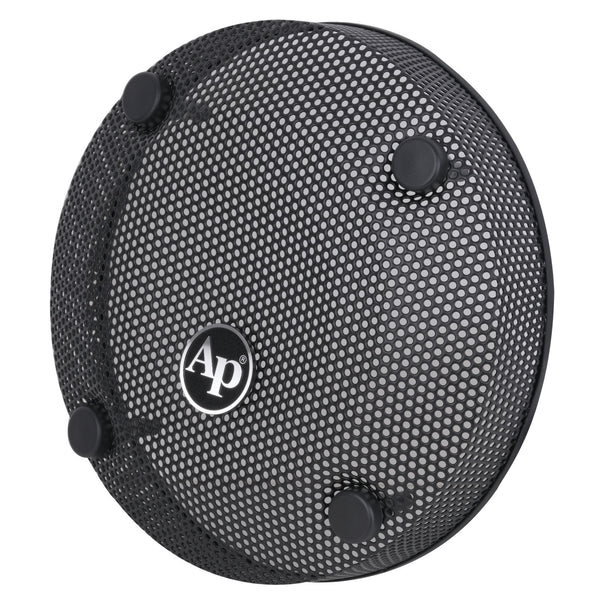 Audiopipe 8-inch subwoofer mesh grill, black perforated grille with AP logo and screws