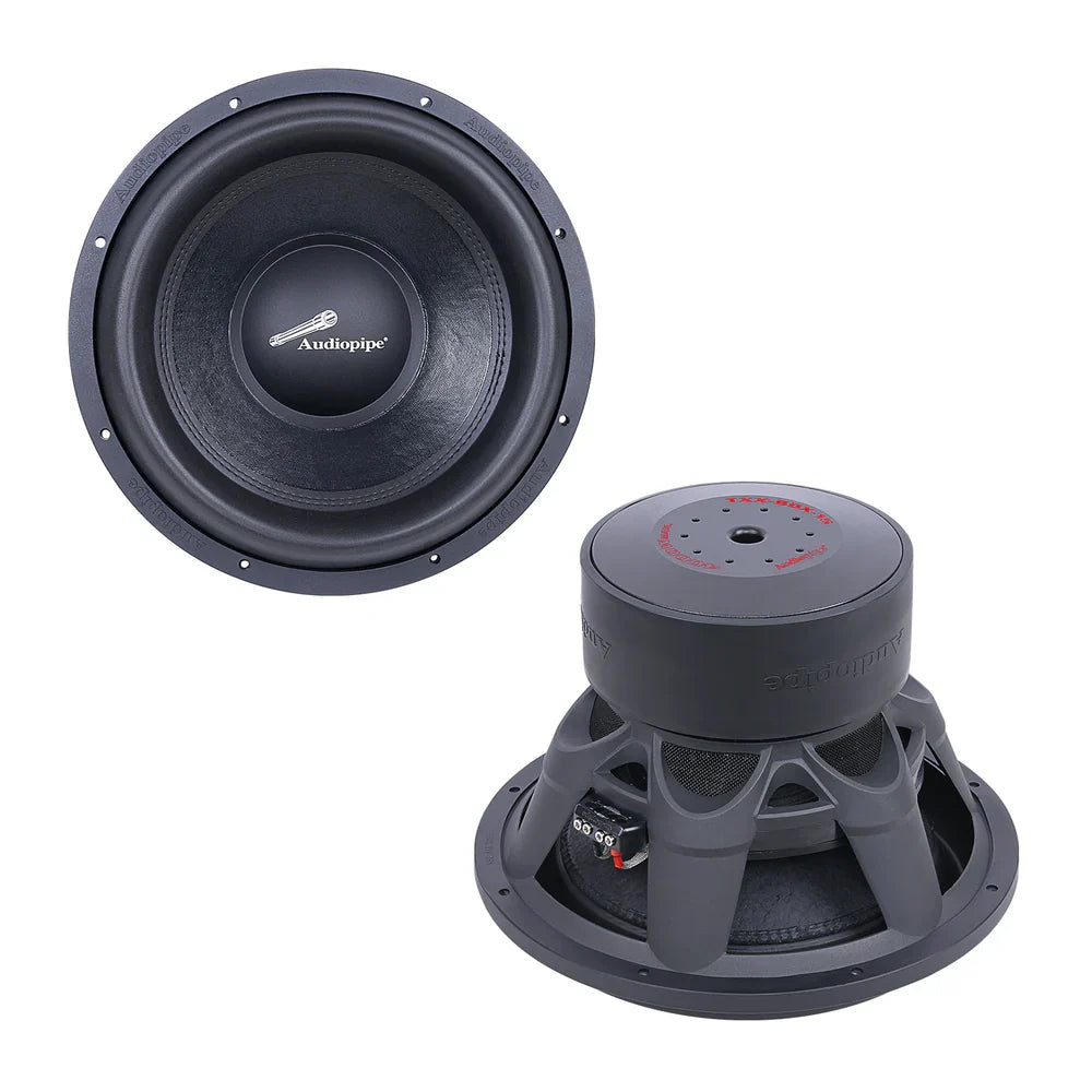 15-inch competition subwoofer, front driver and separate magnet housing