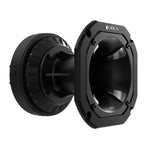 Black 3-inch compression driver with aluminum horn and circular grille
