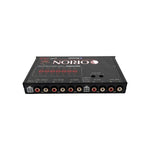 Black Orion graphic equalizer rear panel ports and wiring connectors