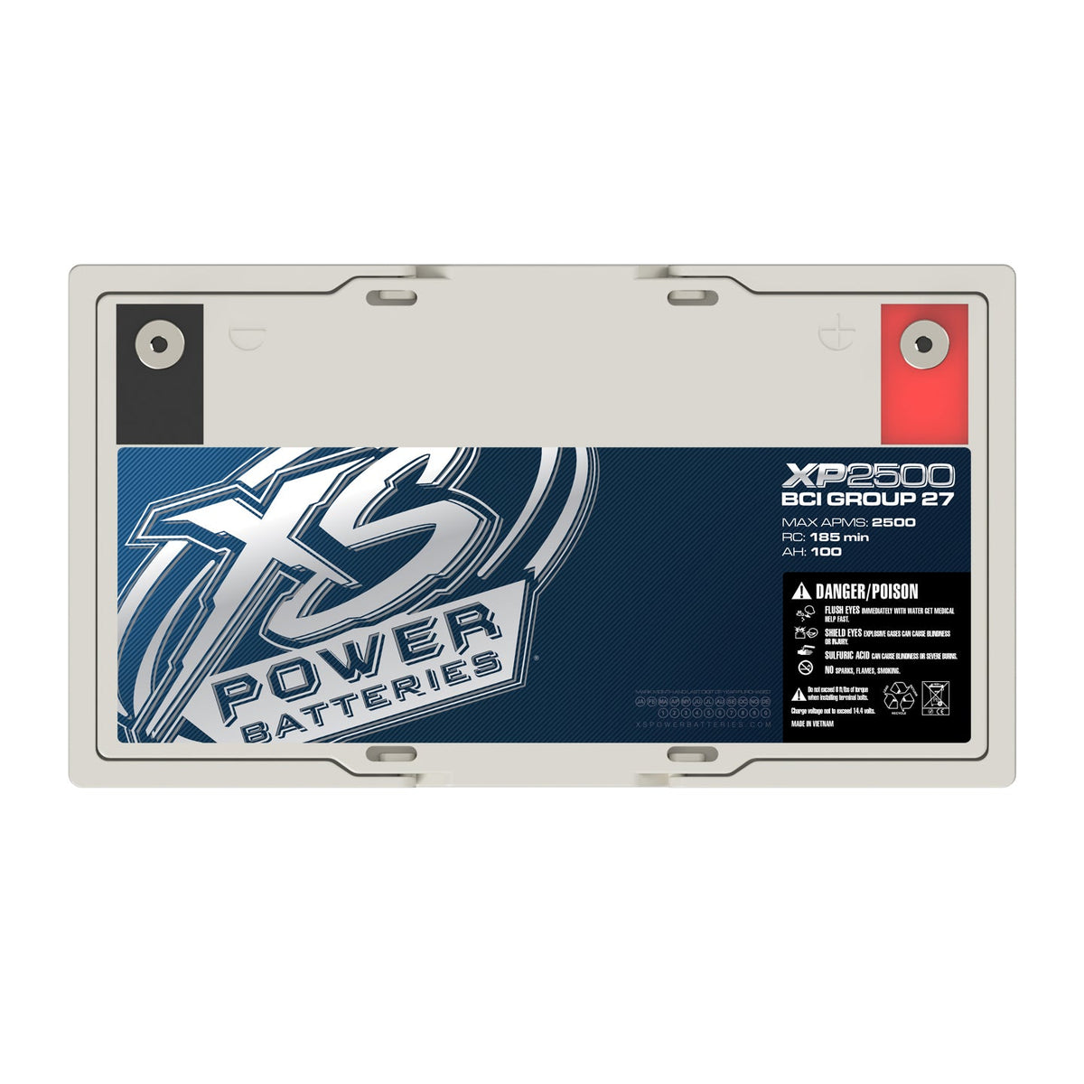 XS Power XP2500 12V AGM Secondary Reserve Battery