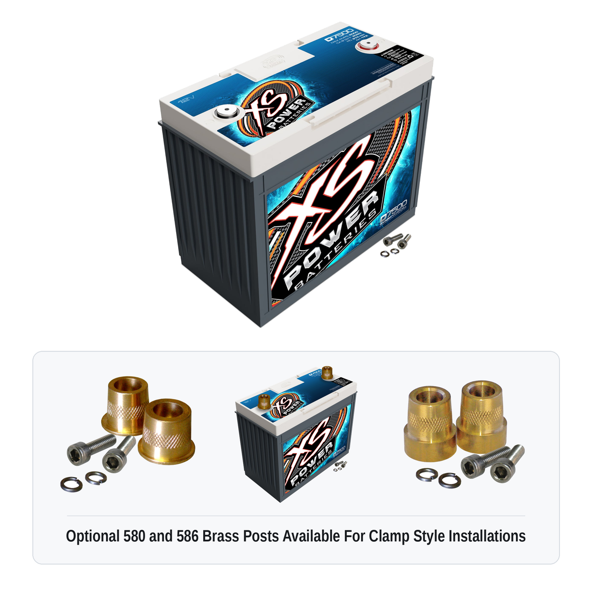 XS Power D7500 Group GC12 12V AGM Battery