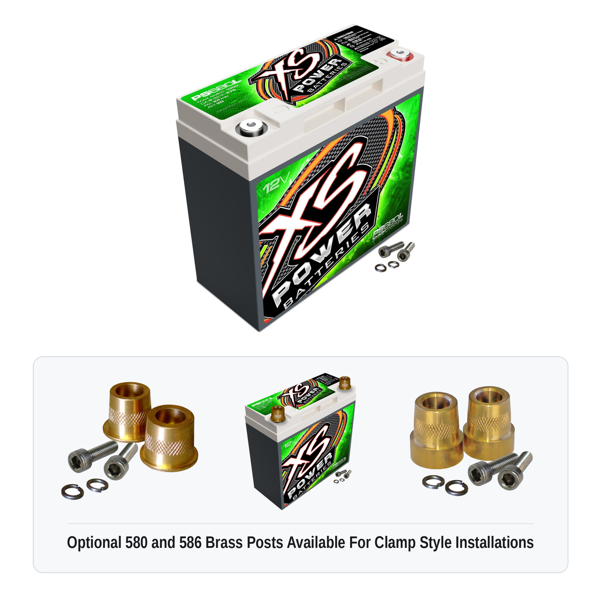 XS Power PS680L 12V AGM Powersports Battery