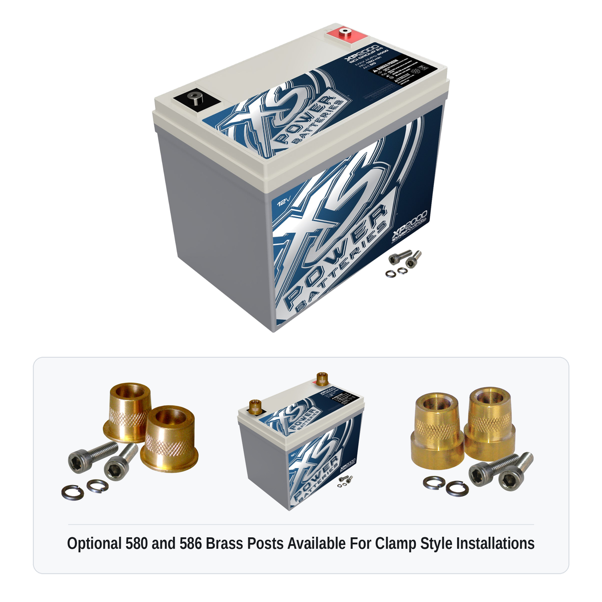 XS Power XP2000 12V AGM Secondary Reserve Battery