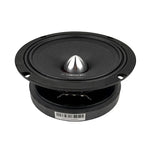Orion 6.5-inch midrange speaker driver, back view with silver center dome