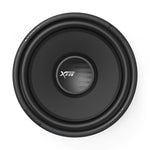 Black 15-inch car subwoofer driver with XTR logo on front cone