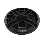Black speaker tweeter-style driver with radial grille and ORION label
