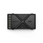 Black crossover network box with terminals and ORION and XTR markings