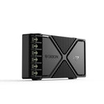 Black crossover network component with exposed terminal side and XTR marking