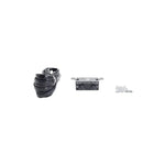 3-way electronic crossover accessory kit with cables, mounting bracket, and screws