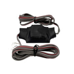 Silk dome tweeter wiring kit with two cable sets and black protective module