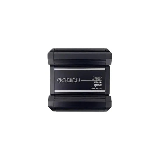 Orion XTR1000.1D monoblock amplifier, black front face with brand and specs print