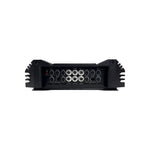 Orion 4-channel amplifier rear panel with multiple RCA jacks and controls