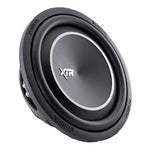 Orion 10-inch shallow subwoofer, angled black cone with silver XTR accent ring