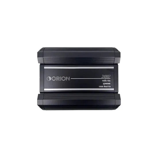 Orion XTR1500.1Dz black monoblock amplifier front face with XTR logo