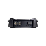 Orion XTR1500.1Dz rear input/output terminals with metal connector ports