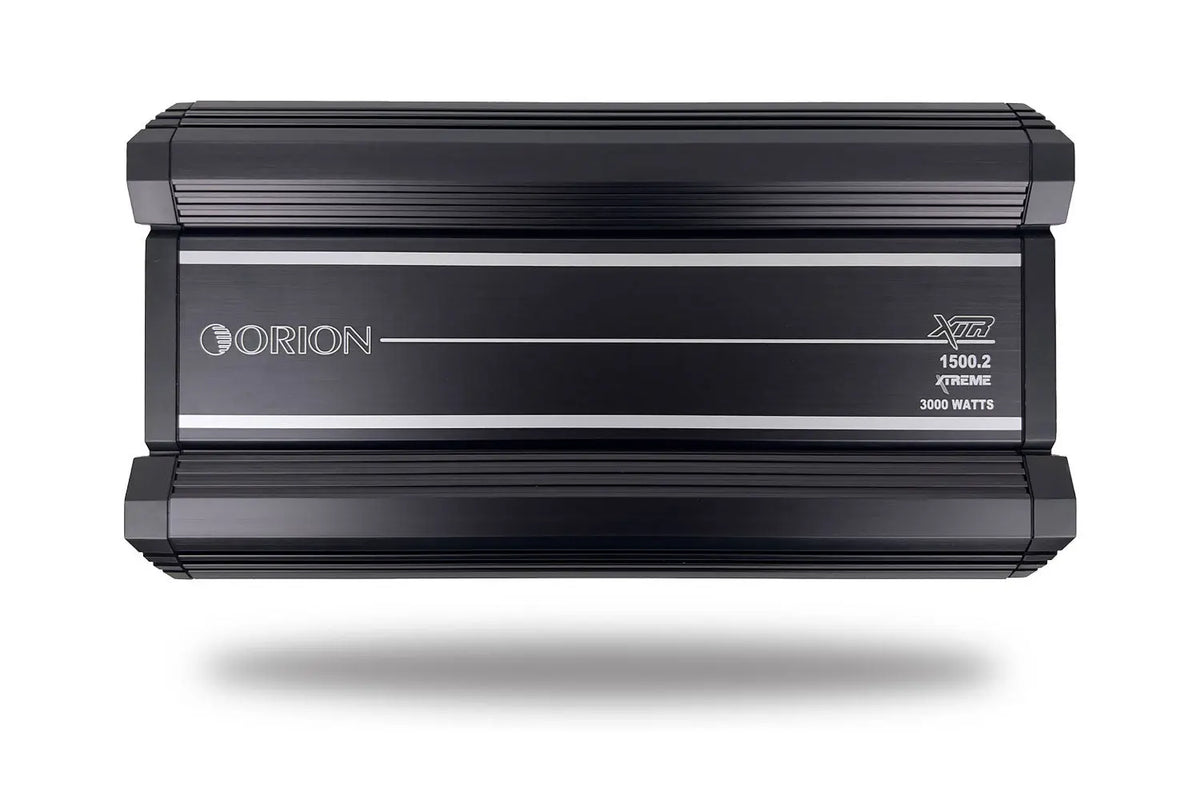 Orion XTR1500.2 2-channel Class A/B car power amplifier, black metal casing
