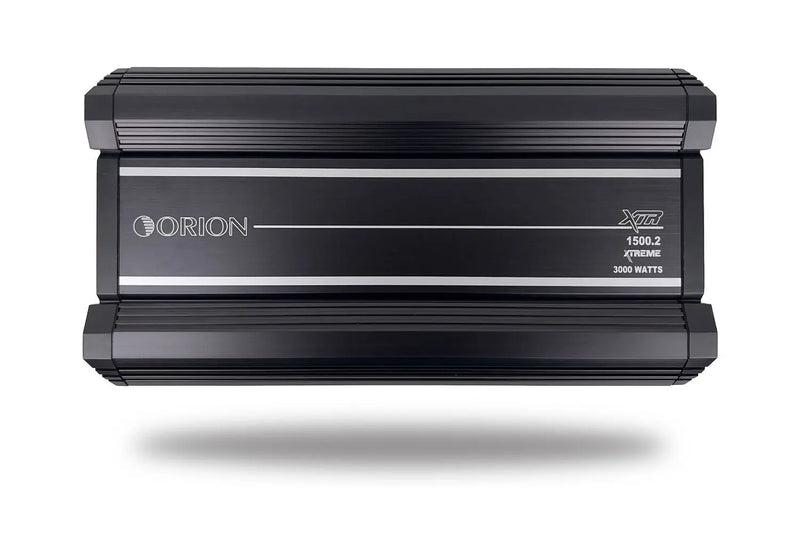 Orion XTR1500.2 2-channel Class A/B car power amplifier, black metal casing
