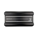 Black 5-channel car audio amplifier front view with Orion logo and labels