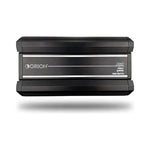 Black 5-channel car audio amplifier with Orion branding and power ratings