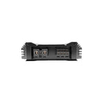 4-channel car audio amplifier rear power input and speaker terminal connections