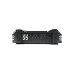 Orion XTR2500.1Dz monoblock amplifier rear inputs, RCA ports and adjustment controls