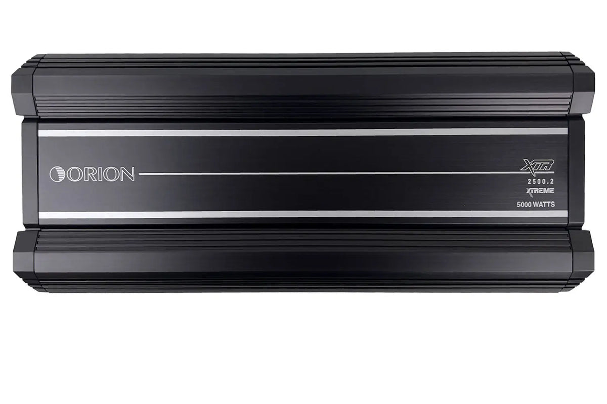 Orion XTR2500.2 2-channel car amplifier, front panel with logo and model text