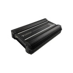 Orion XTR monoblock amplifier with brushed black control panel and heatsink fins