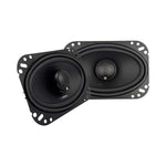 Orion 4x6" 2-way coaxial car speakers, black woofer and tweeter