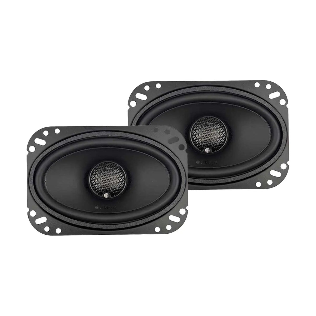 Orion 4x6" coaxial car speakers, pair with black grilles and tweeters