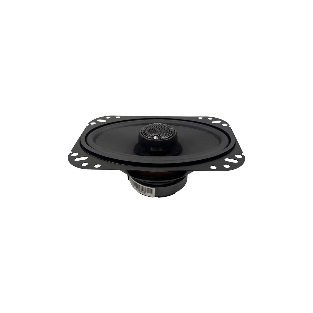 Orion 4x6" coaxial speaker, top view of woofer with central tweeter