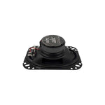 Orion 4x6" coaxial speaker, angled view of black driver and terminals