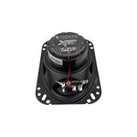 Orion 4x6" coaxial speaker, front view with black cone and binding terminals