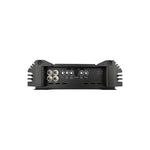 Car audio monoblock amplifier rear connectors panel with multiple input terminals