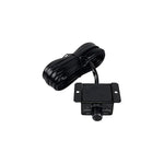 Black bass control clip-on module with attached cable and tuning knob