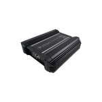 Compact black 4-channel amplifier unit with vented casing and Orion logo